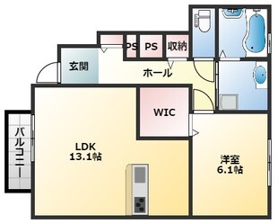 クレール西脇の物件間取画像